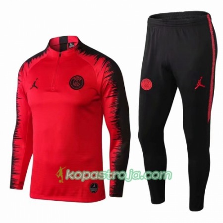 PSG Tränings Sweatshirtställ Jordan Röd 2018/19